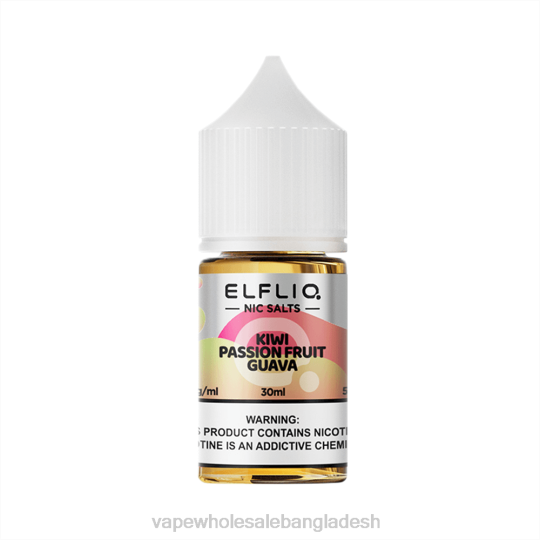 E Cigarette Price - ELFBAR ELFLIQ নিক সল্ট 30 এমএল কিউই আবেগের ফল পেয়ারা JV6D20