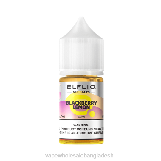 Vape Bangladesh - ELFBAR ELFLIQ নিক সল্ট 30 এমএল ব্ল্যাকবেরি লেবু JV6D8