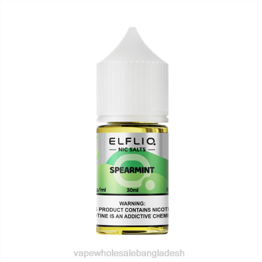Vape Bangladesh Price - ELFBAR ELFLIQ নিক সল্ট 30 এমএল স্পিয়ারমিন্ট JV6D29