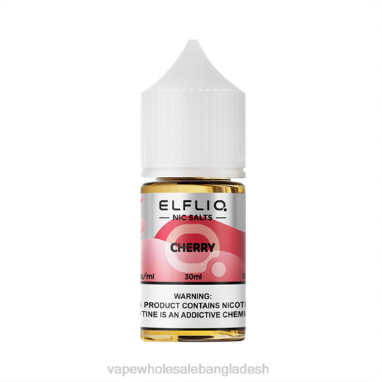 Vape Dhaka - ELFBAR ELFLIQ নিক সল্ট 30 এমএল চেরি JV6D13