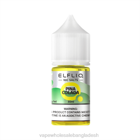 Vape Dhaka - ELFBAR ELFLIQ নিক সল্ট 30 এমএল পিনা কোলাডা JV6D23
