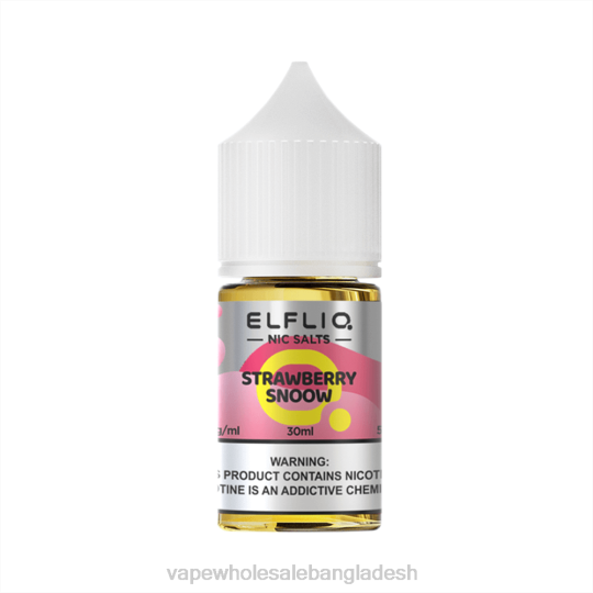 Vape Dhaka - ELFBAR ELFLIQ নিক সল্ট 30 এমএল স্ট্রবেরি স্নো JV6D33