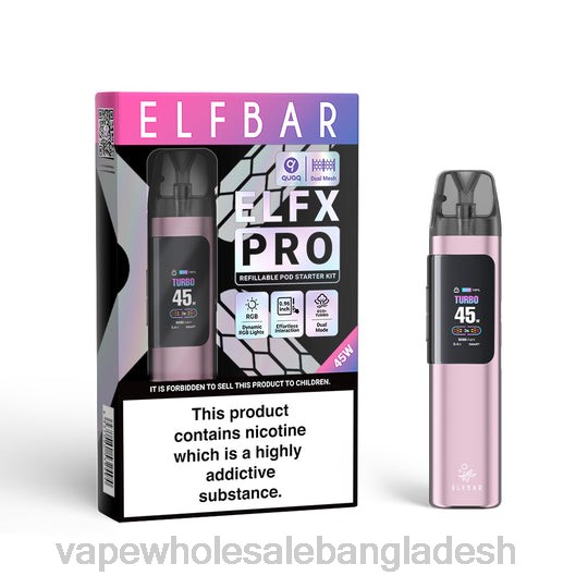 Vape Price In Dhaka - ELFBAR ELFX Pro পড ডিভাইস খুলুন গোলাপী JV6D4
