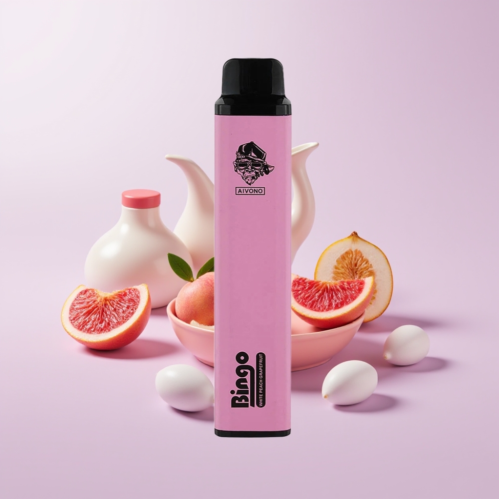 Aivono Aim Bingo 4000 Puffs ডিস্পোজেবল ভেপ সাদা পীচ গ্রেপফ্রুট 1000mAh