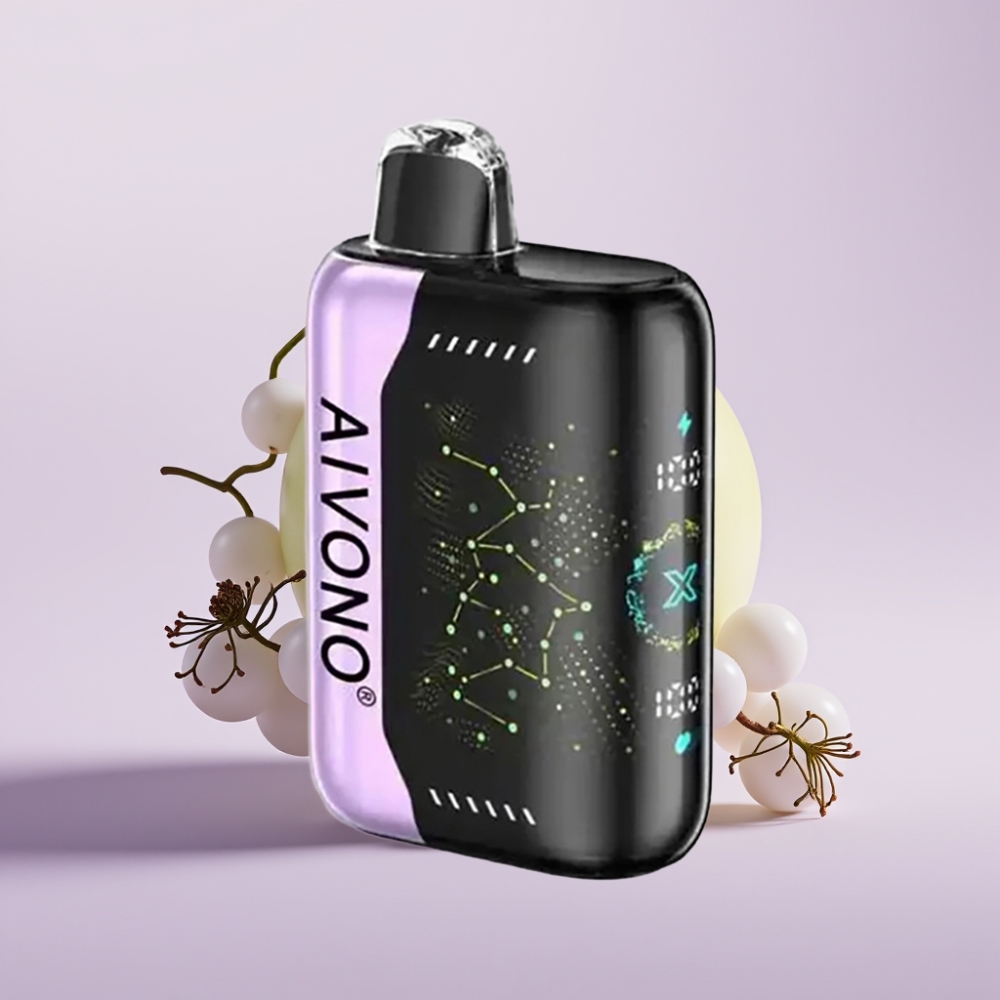 Aivono Aim Boom 25000 Puffs সবুজ আপেল আঙ্গুর 28ml E-Liquid
