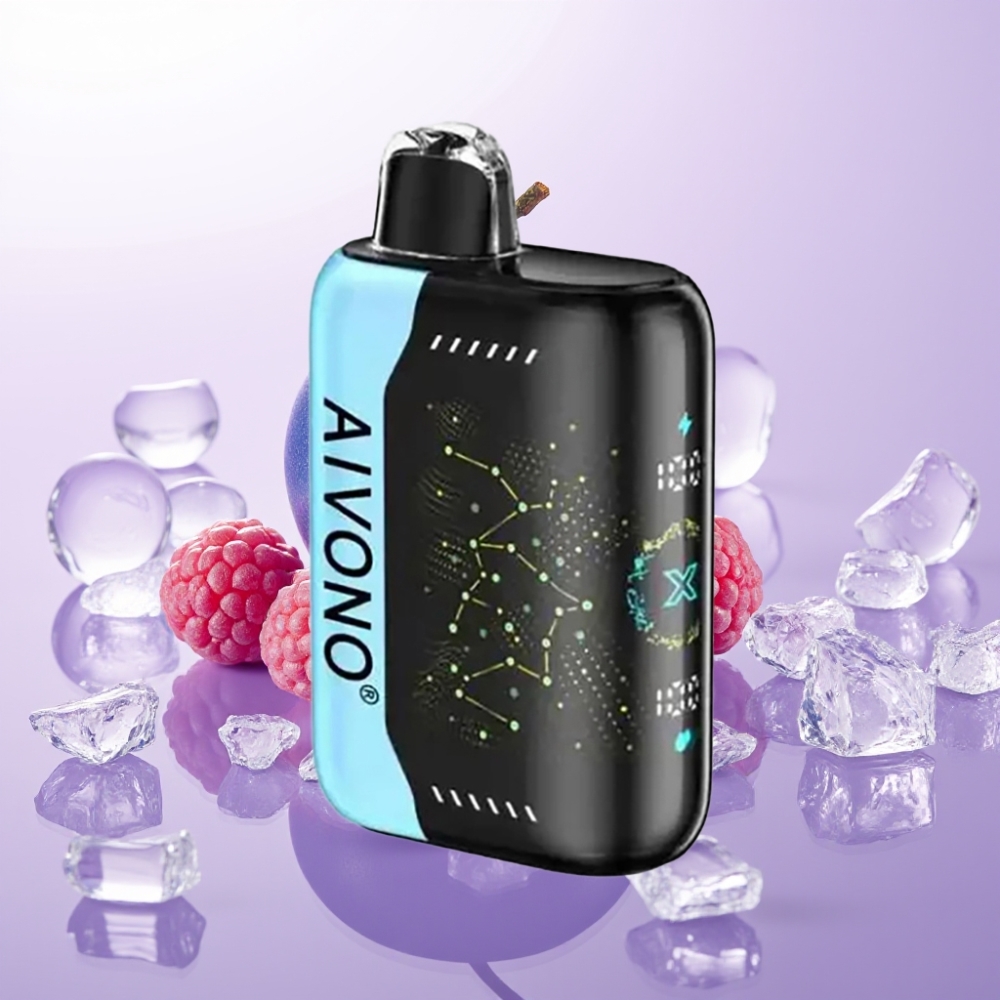 Aivono Aim Boom 25000 Puffs ডিসপোজেবল ভেপ নীল রাস আইস Type-C চার্জিং