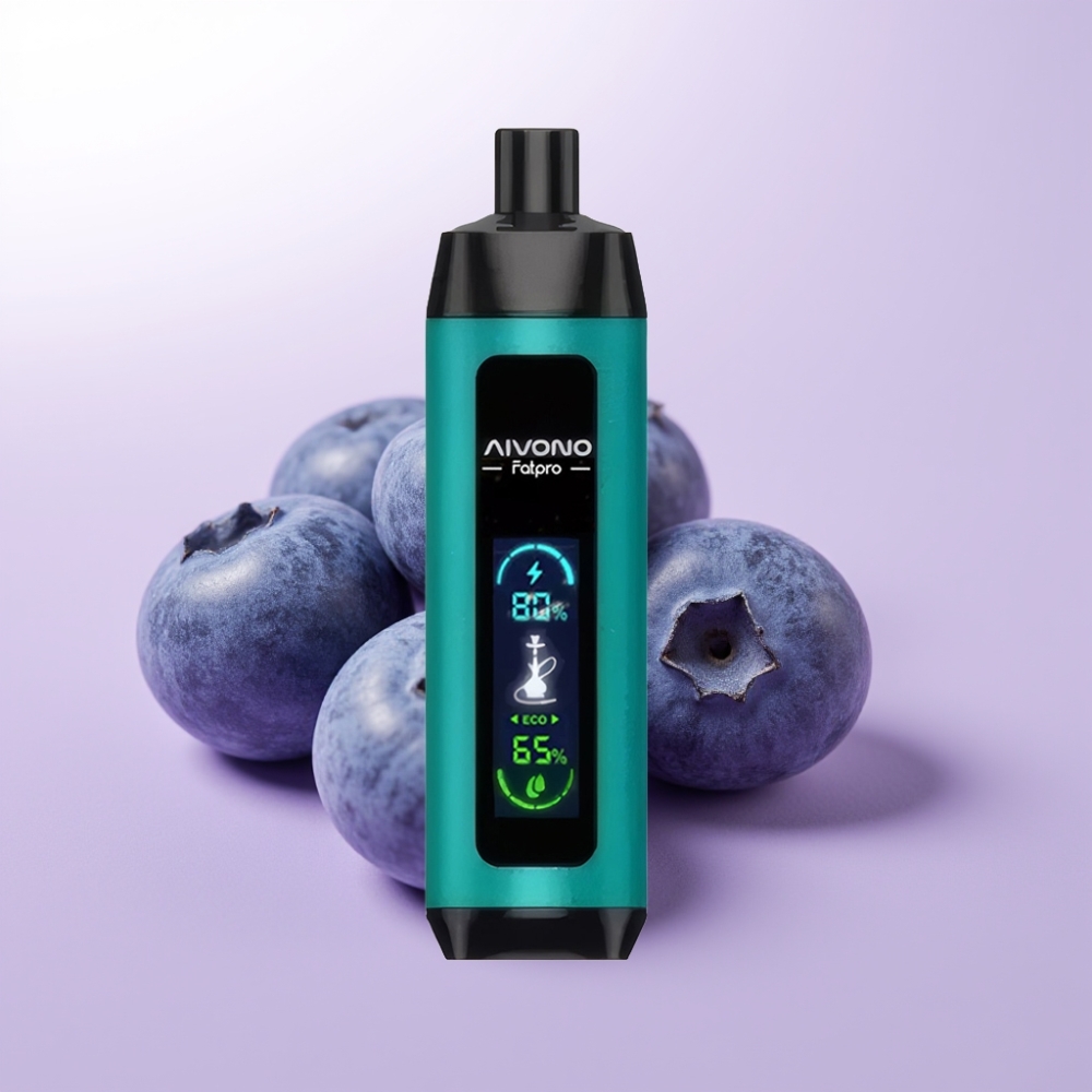 Aivono Aim Fatpro 22000 Puffs ডিসপোজেবল ভেপ ব্লুবেরি গান 0.6 ohm মেশ কয়েল