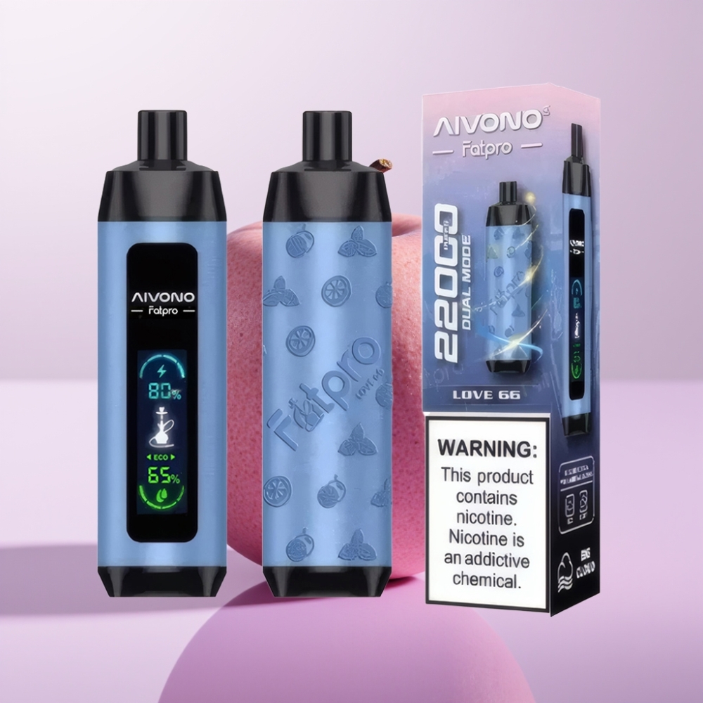 Aivono Aim Fatpro 22000 Puffs ডিসপোজেবল ভেপ লাভ ৬৬ 28ml E-liquid 5% Nicotine