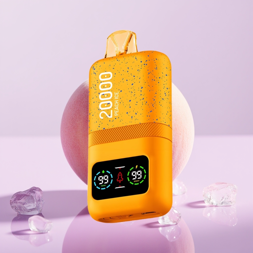 Aivono Aim Magic 20000 Puffs ডিসপোজেবল ভেপ পিচ আইস 26ml ডুয়াল মেশ কয়েল
