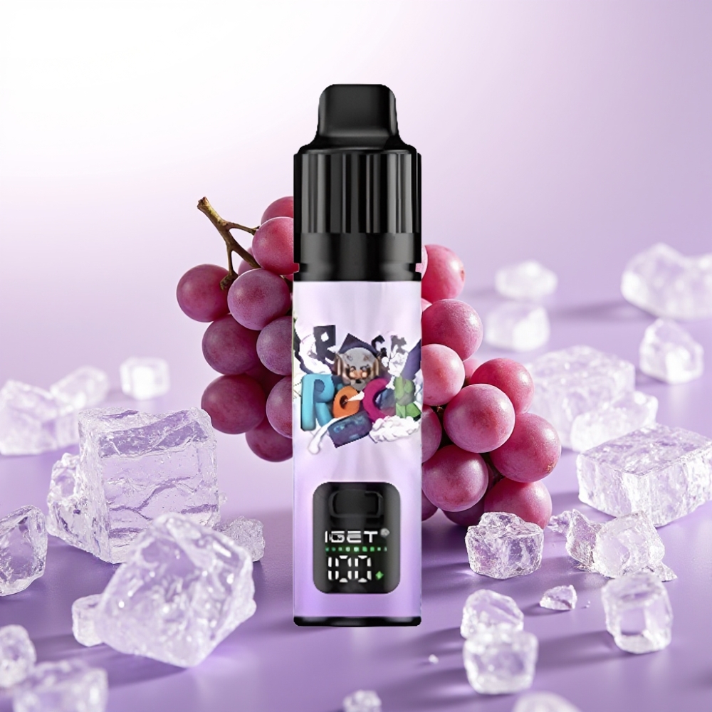 IGET BAR PLUS S3 POD 10000 Puffs ডিসপোজেবল ভেপ আঙ্গুর বরফ 18 ml E-liquid 950 mAh