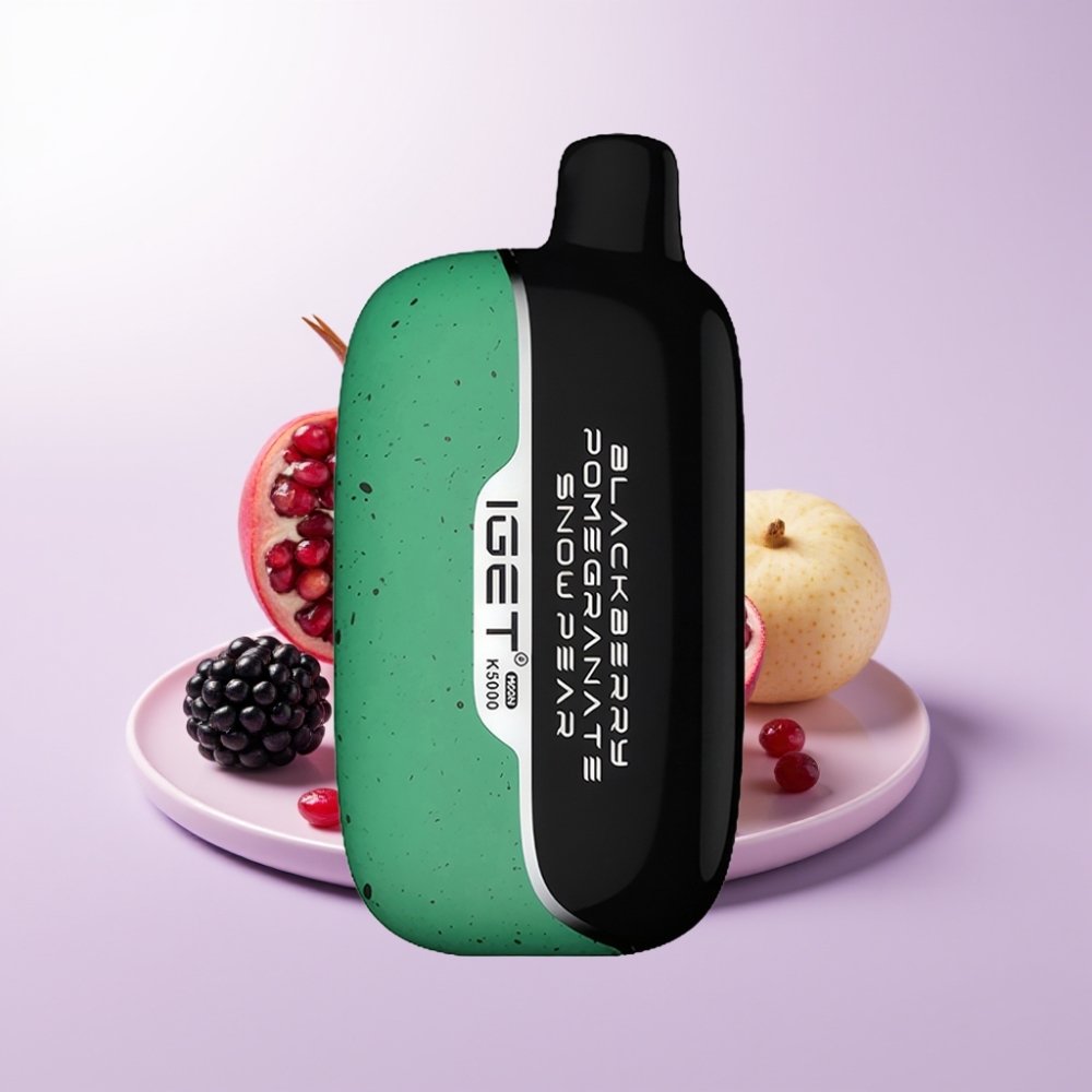 IGET Moon K5000 Puffs ডিসপোজেবল ভেপ কালোজাম ডালিম তুষার নাশপাতি 81.5g