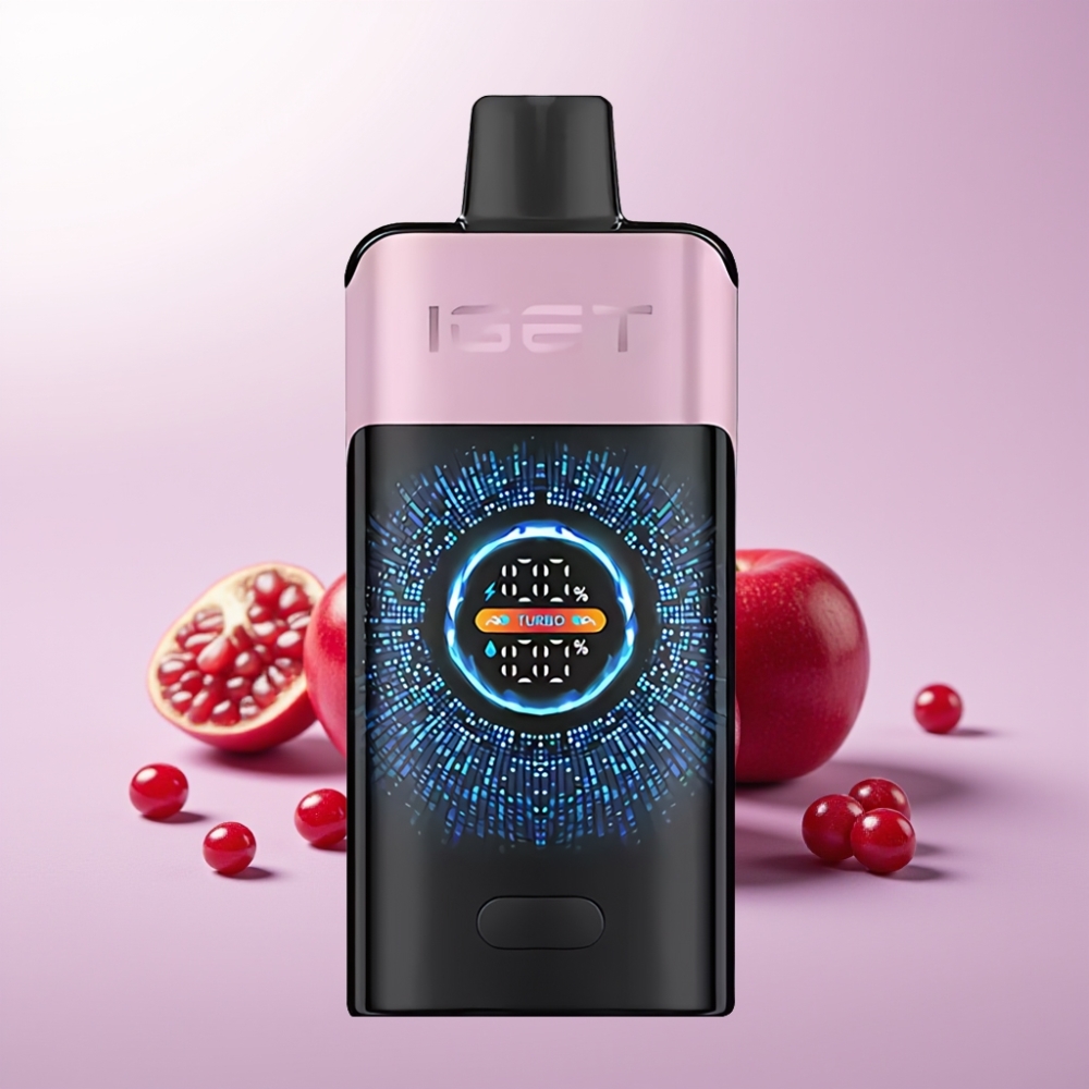 IGET ONE 12000 পাফস ডিসপোজেবল ভেপ চেরি ডালিম 2700 mAh