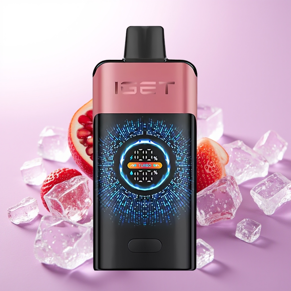 IGET ONE 12000 Puffs ডিসপোজেবল ভেপ স্ট্রবেরি ডালিম আইস 2700 mAh