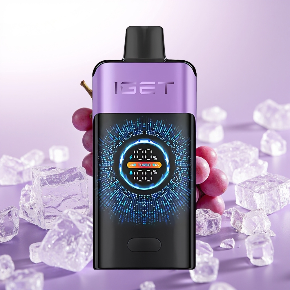 IGET ONE 12000 Puffs ডিসপোজেবল ভেপ আঙ্গুর বরফ 2700 mAh