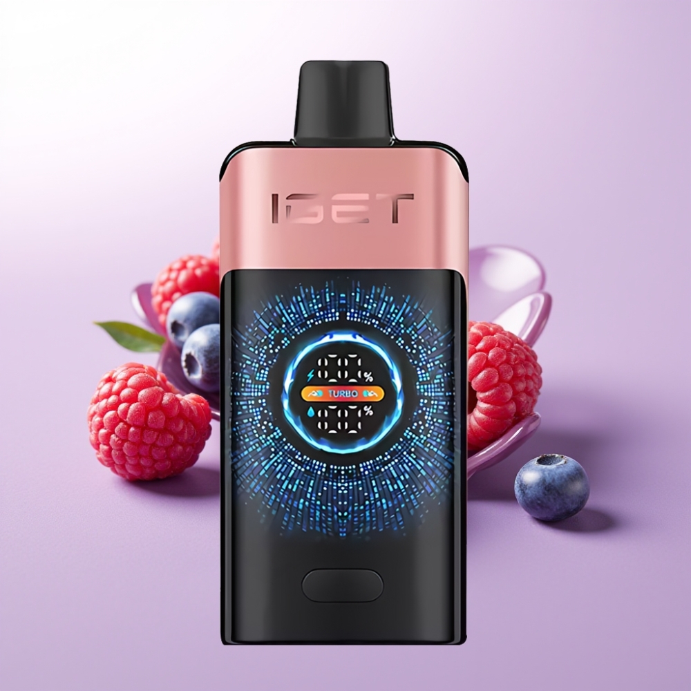 IGET ONE 12000 Puffs ডিসপোজেবল ভেপ ব্লুবেরি রাস্পবেরি 2700 mAh