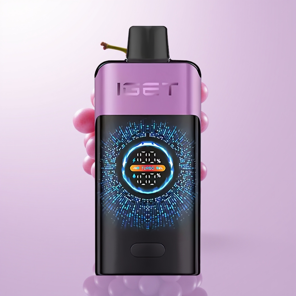 IGET ONE 12000 Puffs ডিসপোজেবল ভেপ চুপা চুপস আঙ্গুর ফ্লেভার 2700 mAh