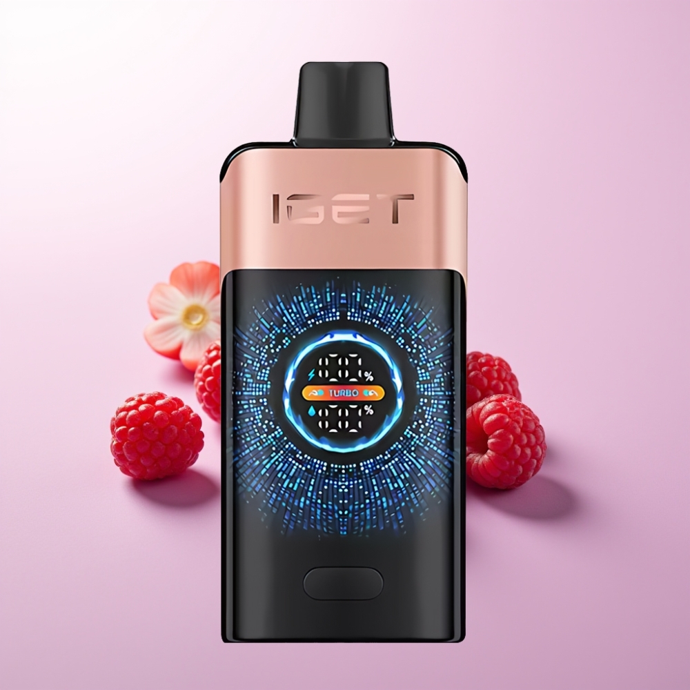 IGET ONE 12000 Puffs ডিসপোজেবল ভেপ স্ট্রবেরি রাস্পবেরি 2700 mAh