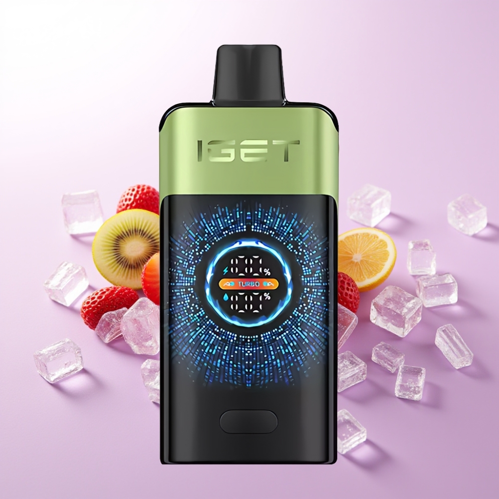 IGET ONE 12000 Puffs ডিসপোজেবল ভেপ স্ট্রবেরি কিউই আইস 2700 mAh