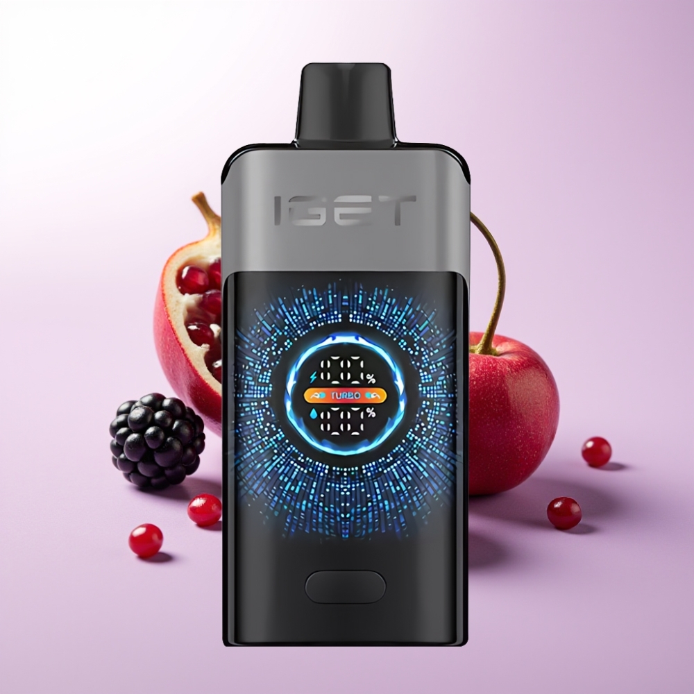 IGET ONE 12000 Puffs ডিসপোজেবল ভেপ ব্ল্যাকবেরি চেরি ডালিম 2700 mAh