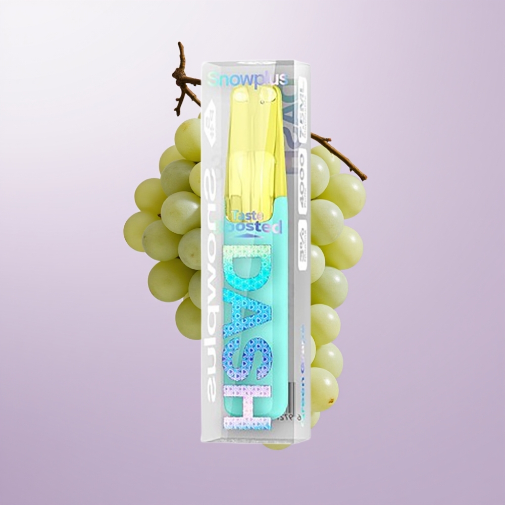 Snowplus Dash 4000 Puffs Disposable Device সবুজ আঙ্গুর Ceramic Atomizer 530 mAh