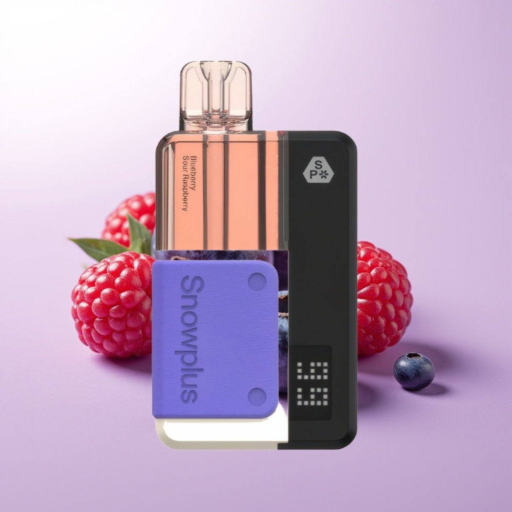 Snowplus Swift 15000 Puffs Pod Kit ব্লুবেরি সোর রাস্পবেরি এবং 1000 mAh
