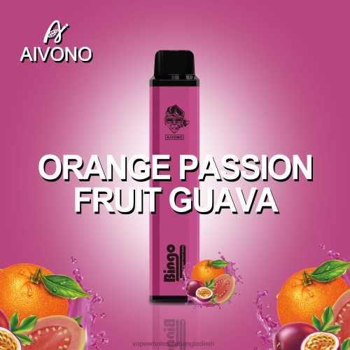 Vape Wholesale Supplier - Aivono AIM BINGO 4000 কমলা প্যাশনফ্রুট পেয়ারা 40X0R132