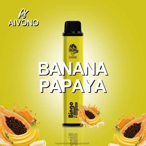 Vape Wholesaler - Aivono AIM BINGO 4000 কলা পেঁপে 40X0R137