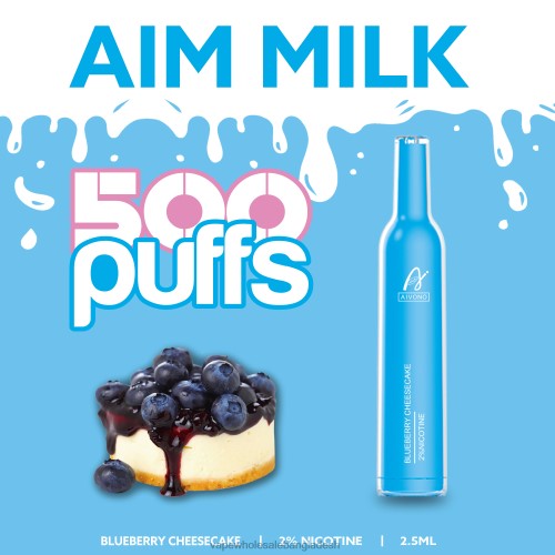 Vape Price In Dhaka - Aivono AIM MILK 500 ব্লুবেরি পনির কেক 40X0R274
