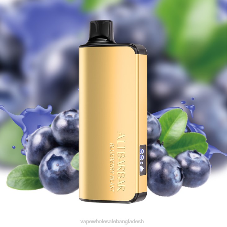 Vape Shop Bd Dhaka - Alibarbar Ingot 9000 ডিসপোজেবল ভ্যাপ ব্লুবেরি বিস্ফোরণ B02J15