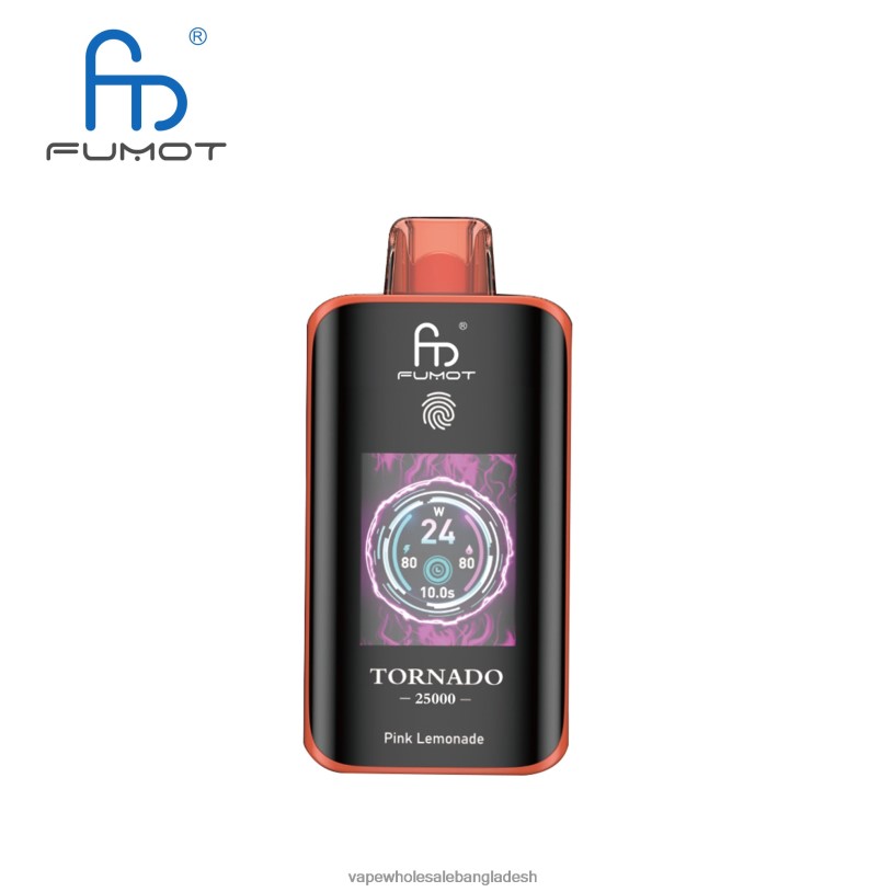 E Cigarette Price - Fumot Tornado 25000 ডিসপোজেবল ভ্যাপ গোলাপী লেমনেড 0LJ8810