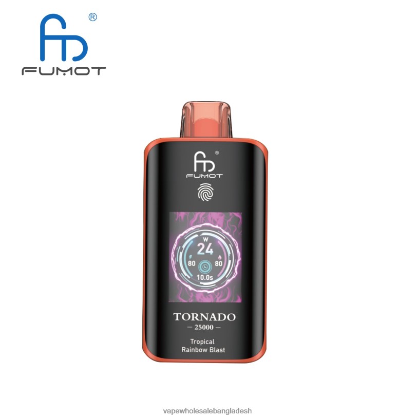 Vape Dhaka - Fumot Tornado 25000 ডিসপোজেবল ভ্যাপ গ্রীষ্মমন্ডলীয় রংধনু বিস্ফোরণ 0LJ8813
