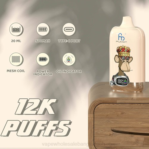 Vape Price In Dhaka - নিষ্পত্তিযোগ্য F6D84 Fumot Tornado Digital Box 12000