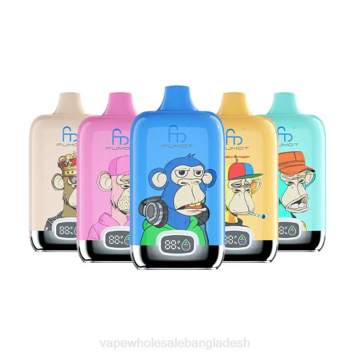 Vape Price In Dhaka - নিষ্পত্তিযোগ্য F6D84 Fumot Tornado Digital Box 12000