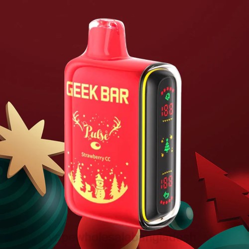 Vape BD Online - স্ট্রবেরি সিসি F6D886 GEEK BAR Pulse ছুটির সংস্করণ 7500 পাফ/15000 পাফ