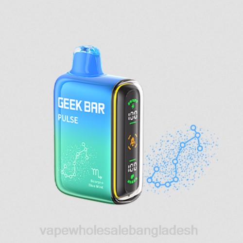 Vape Dhaka - নীল পুদিনা F6D873 GEEK BAR Pulse রাশিচক্র সংস্করণ 7500 puffs/15000 puffs