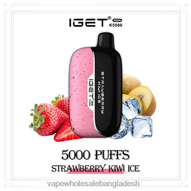 Vape Bangladesh - IGET Moon k5000 Z2BRF18 স্ট্রবেরি কিউই বরফ