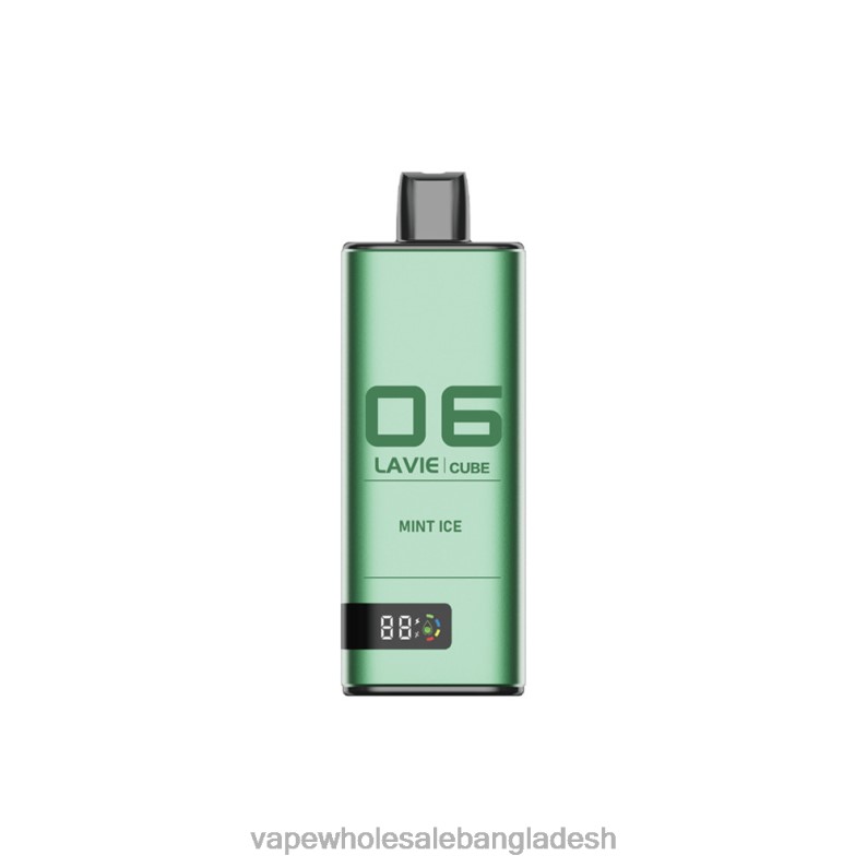 E Cigarette Price - LAVIE Cube 20000 পাফ 64RHX40 পুদিনা বরফ