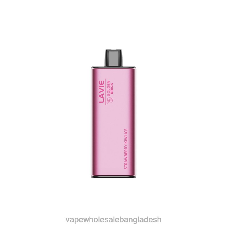 Vape Shop Bd Dhaka - LAVIE GOLDEN BRICK 10000 puffs 64RHX65 স্ট্রবেরি কিউই বরফ
