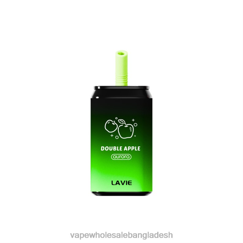 Vape Wholesale Supplier - LAVIE Aurora 11000 পাফ 64RHX142 ডবল আপেল
