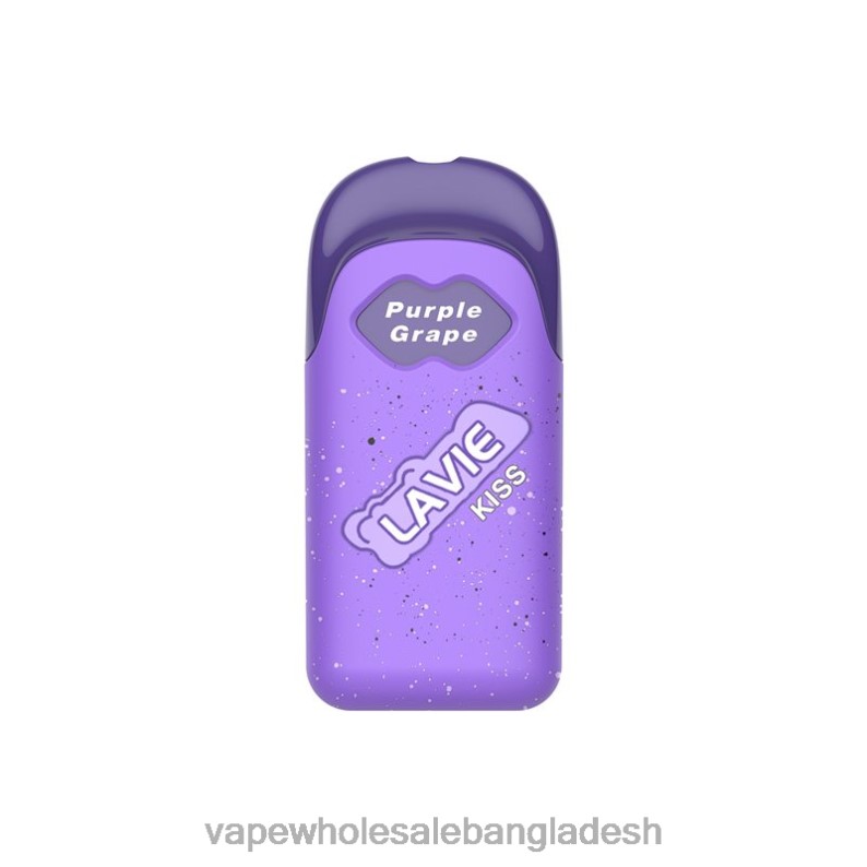Vape Wholesale Supplier - LAVIE KISS 8000 পাফ 64RHX112 বেগুনি আঙ্গুর