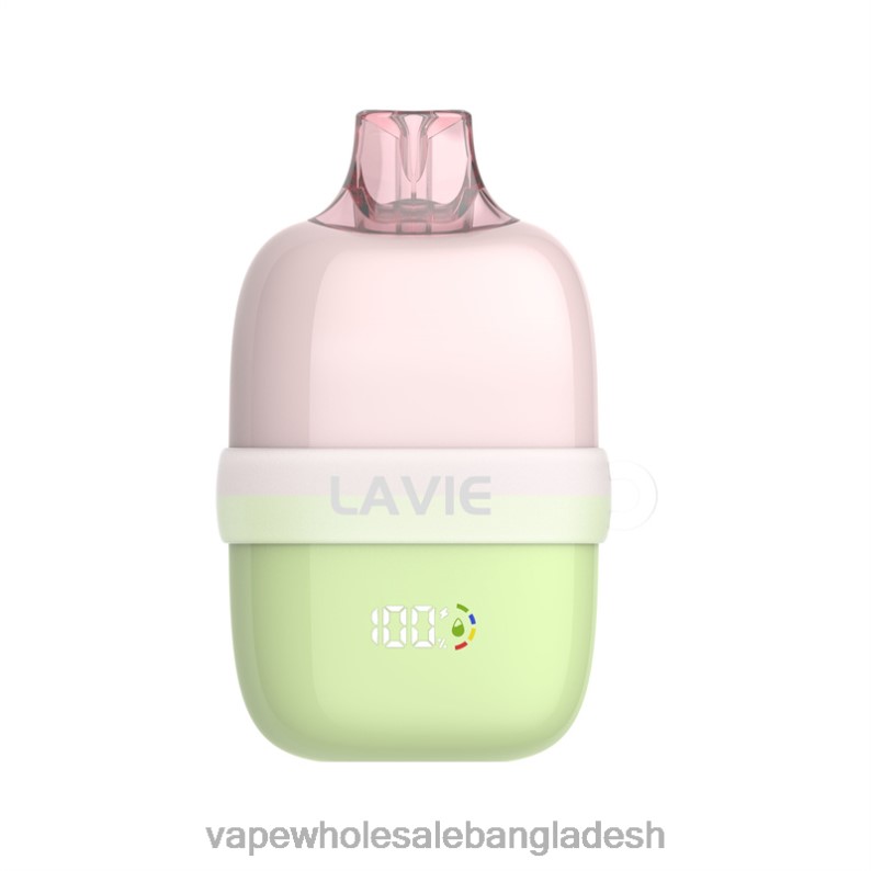 Vape Wholesaler - LAVIE INSIDER 12000 পাফ 64RHX87 সবুজ আঙ্গুরের বরফ