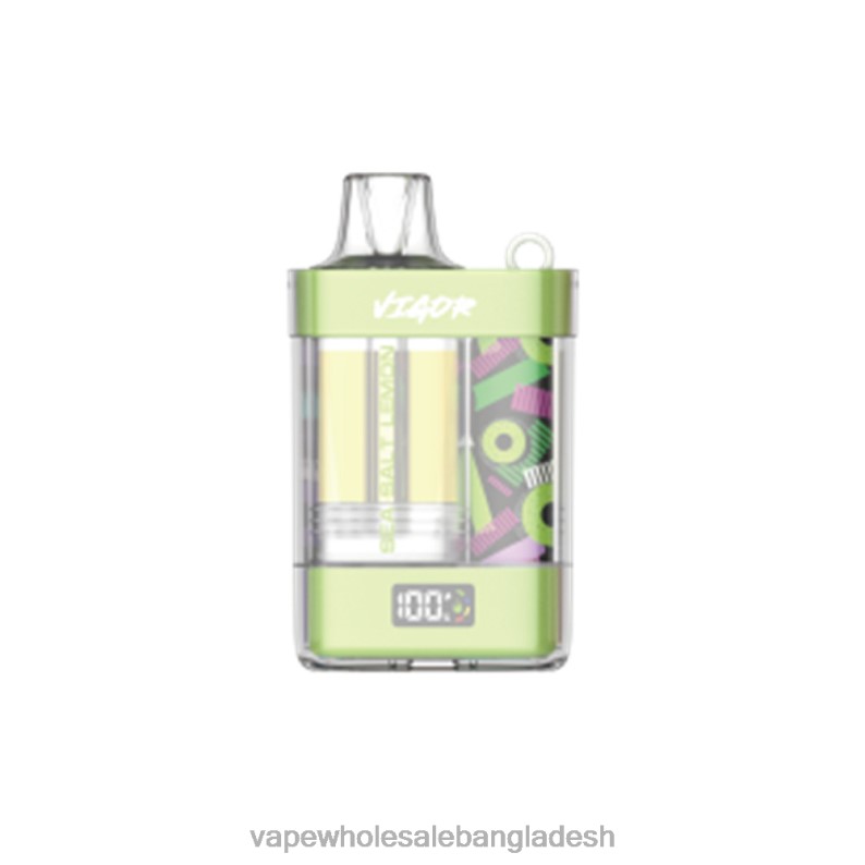Vape Wholesaler - LAVIE VIGOR 15000 পাফ 64RHX7 সমুদ্রের লবণ লেবু