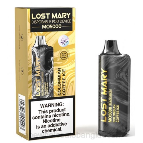 Vape Price In Dhaka - কলম্বিয়ান কফি বরফ F6D8344 LOST MARY MO5000 কালো সোনা 10 মিলি