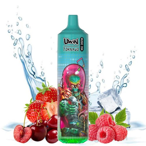 Vape Wholesaler - UWIN CRYSTAL 35k নিষ্পত্তিযোগ্য vape স্ট্রবেরি রাস্পবেরি চেরি বরফ 0P2L22